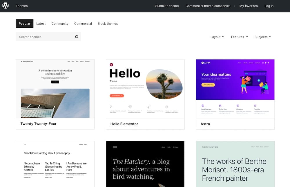 wordpress themes