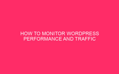 How to monitor WordPress performance and traffic » Super effective…