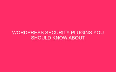 WordPress Security Plugins You Should Know » WordPress Security…