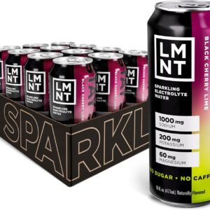 LMNT DU Electrolyte Sparking - Black Cherry Lime | 12 chefs