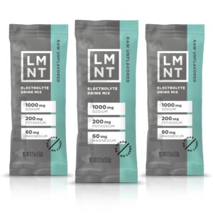 LMNT ZERO SUGAR ELECTROLYTES - Salt Unslared raw | Drinking mixture | 30 accounts