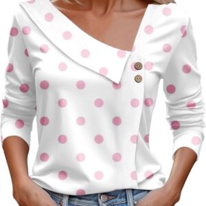 LRMQS Spring Tops For Women 2024 Trendy with long asymmetrical relaxed sleeves v Boulanges Jobe Woman Woman Shirts Clothing Butt