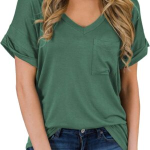 T-shirts relaxed in V with short sleeves for women miholl