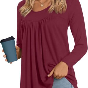 Tunics casual with long sleeves with long sleeves for women