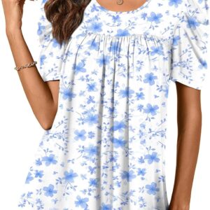 Anydeer Women Top Top Summer Souet Floken Purchase Frame