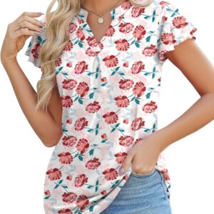 Ivicoer Tops for cute casual dressed women with short sleeves vocals