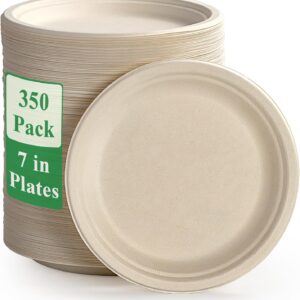 VPLUS 350 -inch Pack Plates 100% compostable plates