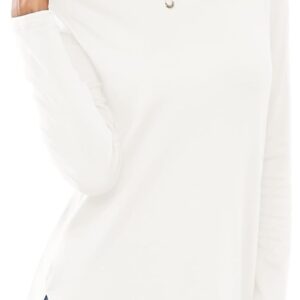 Herou Women's Women's Casual with long sleeve with long sleeves Crequette with a side drop sweater