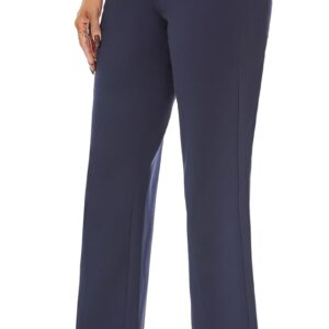 Women's Straight Leg Dress Work Ankle Pants Business Office Casual Slacks with Pockets