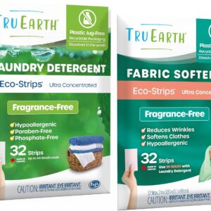 Tri Earth Bundle: detergent sheets with laundry and plastic softener leaves - easy to use - fragrance -free