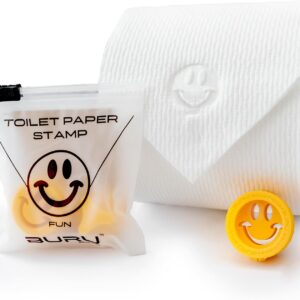 Toilet Paper Stamp Fun (Smiley Face) - Add a Unique Personal Touch to Your Bathroom Decor! Enhance Your Home Decor. Ideal for Housekeeping, Hotels, Rentals, Home Staging Decor and More