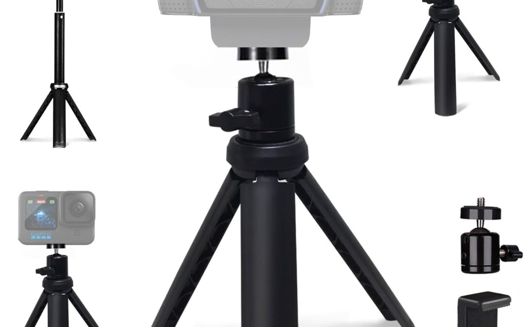 Nexigo Mini Light Tripod for Camera / Telephone / Webcam, Extensible support, for Nexigo Logitech Webcam C920 C922 C925E C922X C930E C930E C615 Brio and other devices with 1/4 “