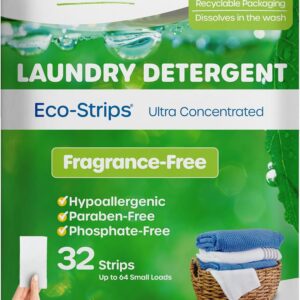 Tri Earth Compact Dry Laundry Dissernts (manufactured in Canada), not fragrant - up to 64 charges (32 sheets) - without paraben - endless laundry detergent