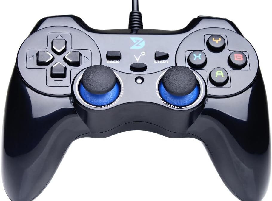 ZD -V + USB Game Controller Gamepad for PC/Laptop computer (Windows XP/7/8/10/11) & PS3 & Android & Steam – [Black]