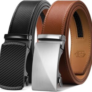 Zitahli's racking belt for men - 2 leather men's belt packs for gift men dress and relaxed, garnish to adapt