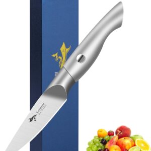 3.5 inch Pareny crazy shark flap knife, small kitchen knife, ultra -pointed fruit knife, German stainless steel vegetable knife, ergonomic handle design