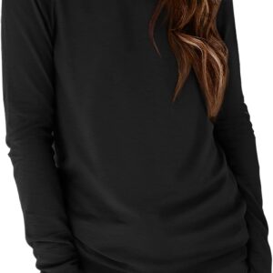 Long -sleeved round neck shirts for Athmile women