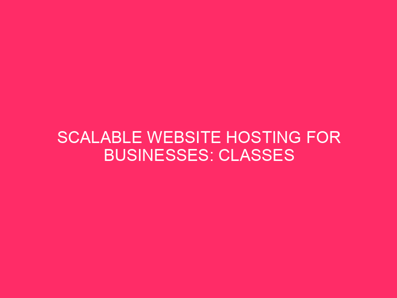 Hosting of scalable websites for companies: lessons that you can lact
