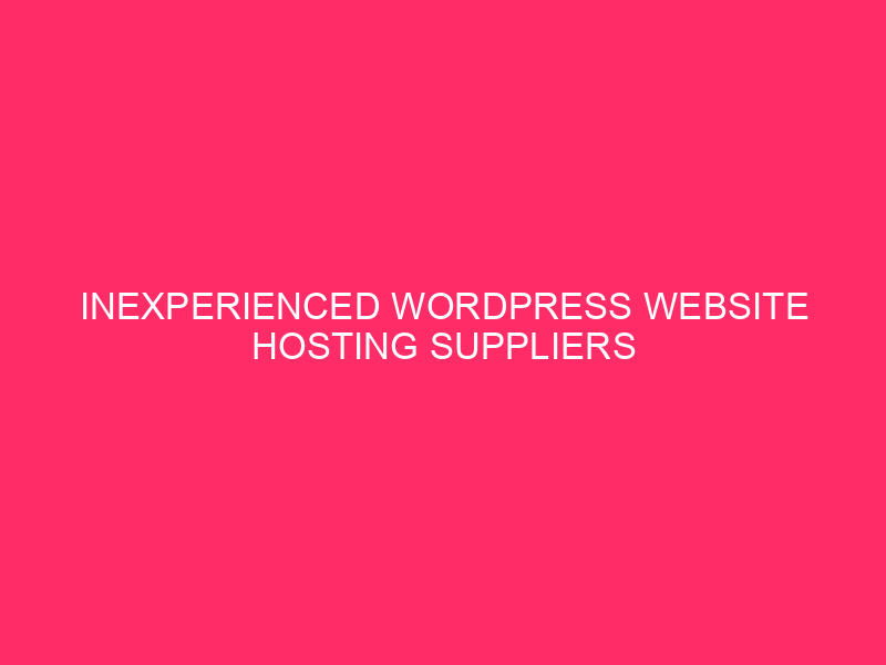 Inexperienced WordPress sites for Eco-Concavoli-Cross Ineperienced web service providers ... ...
