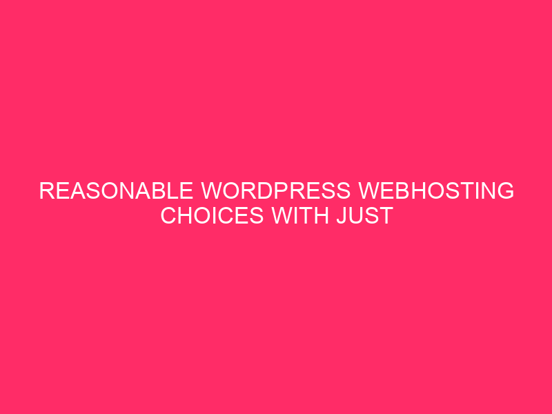 Liked choices of WordPress web hosting with right options ~ your information ...
