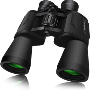 Skygenius 10 x 50 adult twins of powerful powerful and durable binoculars for birds looking at tourist fauna by looking at the travel stars with a night vision of low light