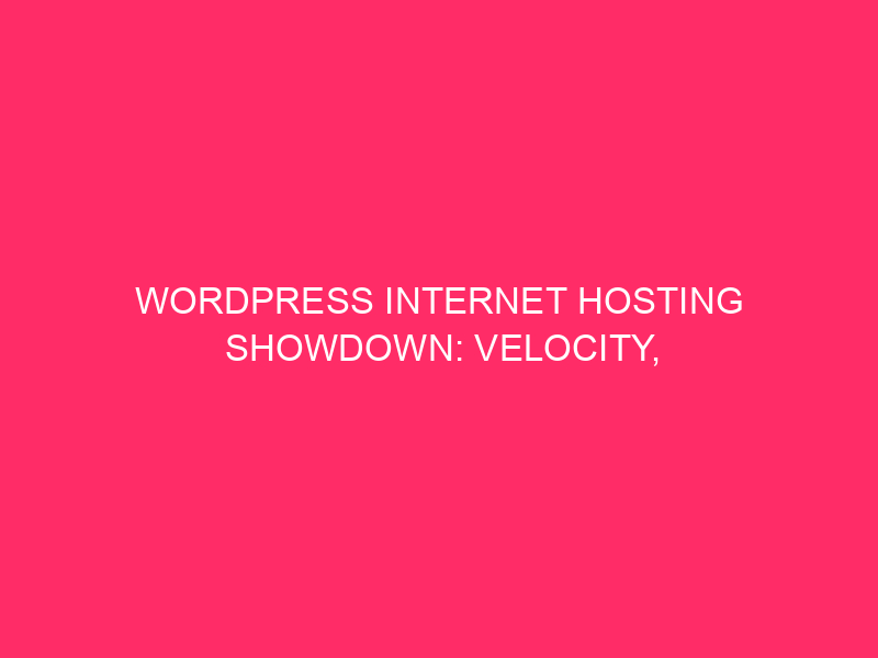 WordPress Hosting Showdown: Speed, efficiency and safety in Oregon WordPress ...
