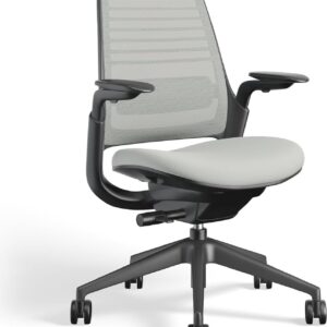 Steelcase Series 1 office chair 1 - Ergonomic work chair with carpet wheels - Helps support productivity - controls activated by weight, back support and arm support - Easy assembly - Nickel