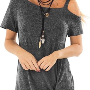 TEMOFON WOMEN WOMEN SUPHERDER TOPS: Summer short shorts casual twist knot bloud t-2xl t-2xl t-2xl