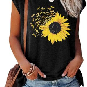 Graphics t-shirts for relaxed women in summer Dragon Dragon Printed Short Sleeve T-shirts T-shirts T-shirts