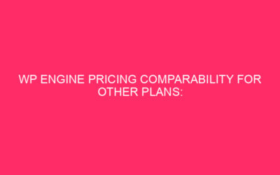 Comparability of WP engine prices for other planes: unlock the simplest …