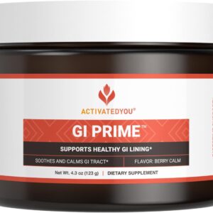 Activatedyou Gi Prime Digestive Health Drink to support a healthy gastrointestinal lining, improve digestive comfort and energy - calm flavour of the berries (30 portions)