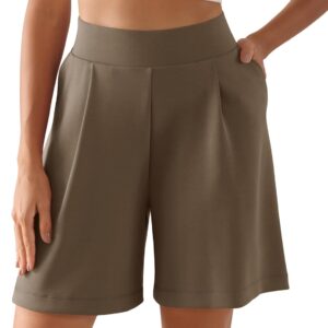 ODODOS MODAL SOFT WIDE JAM Shorts for women relaxed shorts relaxed at the high waist with 4 "/ 6" pockets
