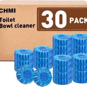 CHMI 30 Bowl Cleaner Tablets toilet pack, clean sustainable bathroom toilet tank. (Blue)
