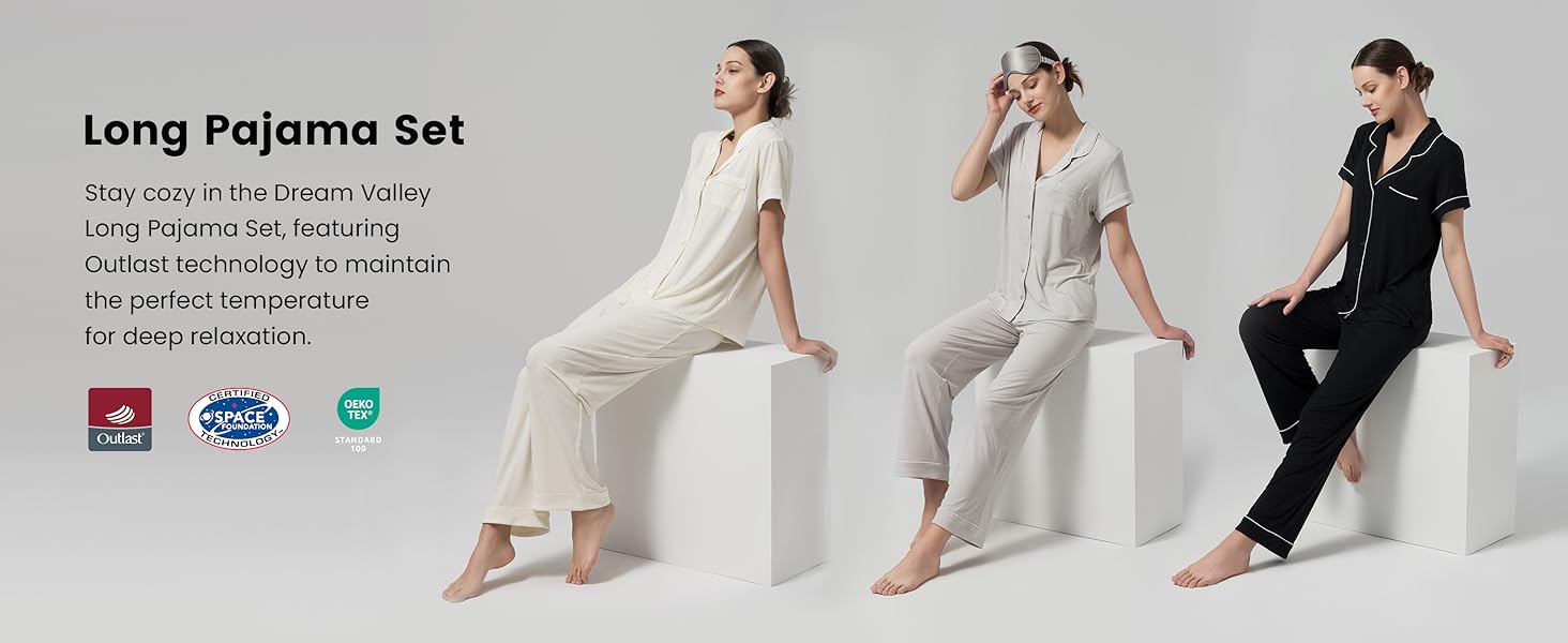 Dream Valley Pajama Sets PJ Set Pjs Night Vaignements