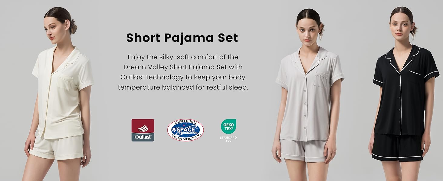 Dream Valley Pajama Sets PJ Set Pjs Night Vaignements