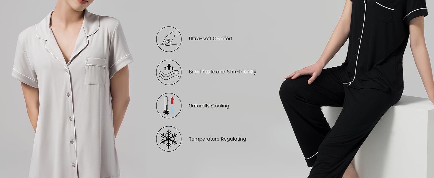 Dream Valley Pajama Sets PJ Set Pjs Night Vaignements