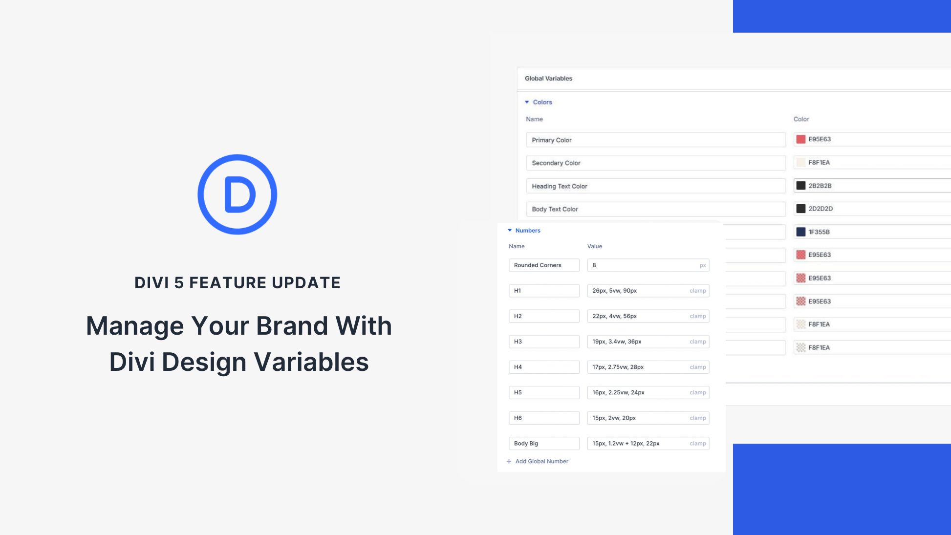Manage your brand with Design Design Variables
