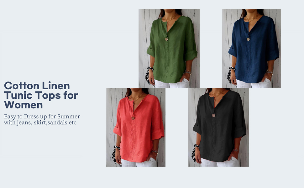 Linen shirts for women