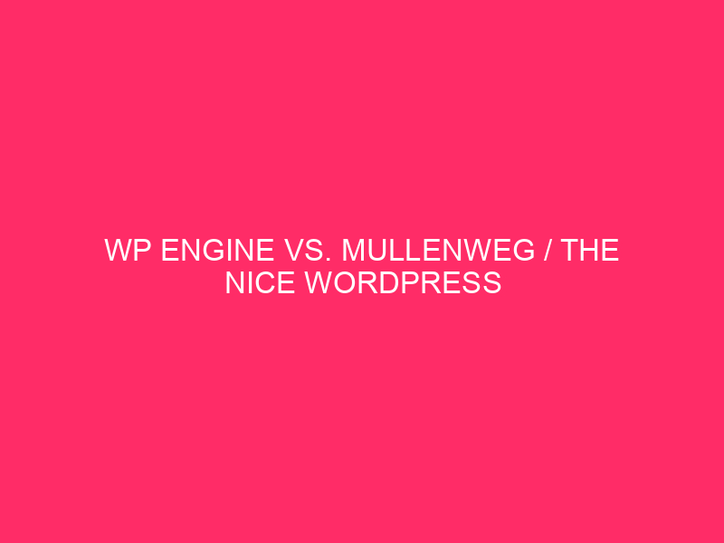 WP VS. Mullenweg / The Nice WordPress Safrown Showdown: ...
