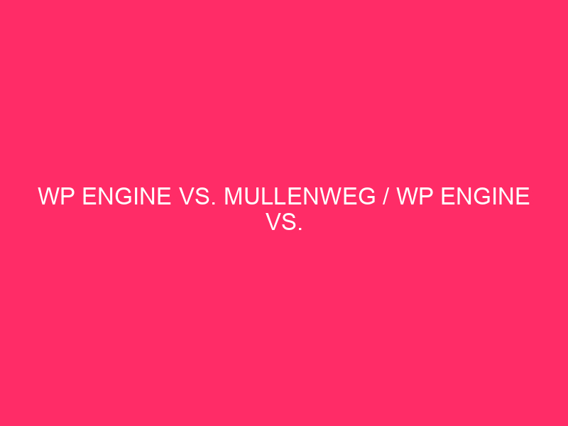 WP VS. Mullenweg / WP VS. Mullenweg: Navigation ...
