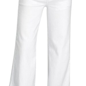 roswear Women's Wide Leg Jeans Casual High Waisted Stretch Baggy Loose Denim Pants