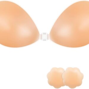 Adhesive Bra Strapless Sticky Invisible Push up Reusable Silicone The Best Off Backless Viscous for Women