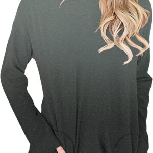 Angerella Women's Casual Loose Fit Pocket Shirts Printed Tops