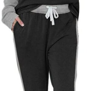 ETCYY NEW Lounge Sets for Women Two Piece Outfits Sweatsuits Sets Long Pant Loungewear Workout Athletic Tracksuits