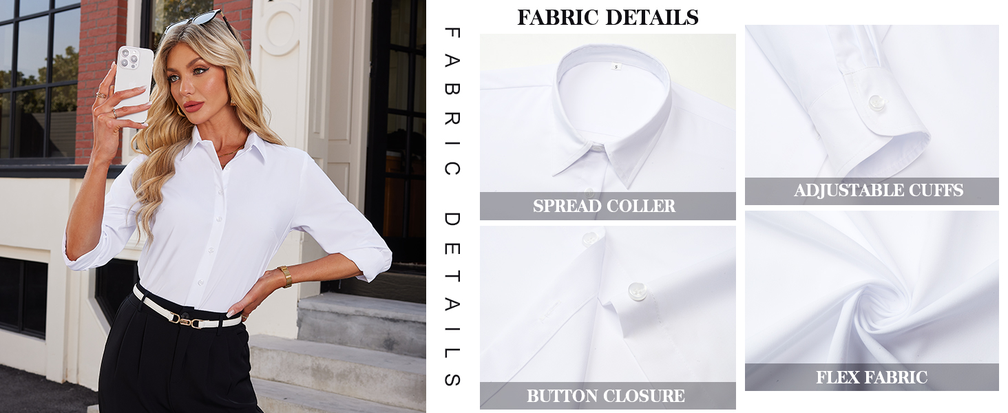 Long Sleeve Button Down Dressy Shirts