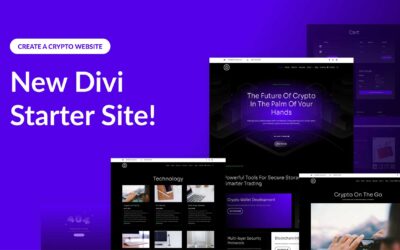 New Crypto Starter Site for Divi (Quick Install)