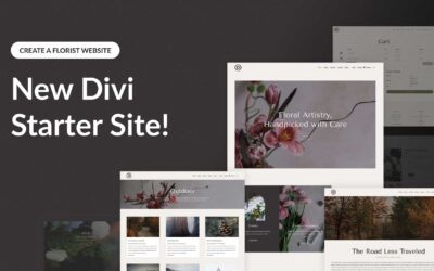 New Florist Starter Site for Divi (Quick Install)