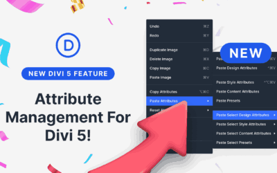 Presentation of the management of attributes for Divi 5