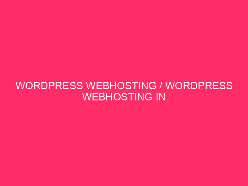 WordPress Webhosting / WordPress Webhosting in Puerto Rico: unlock the ...

