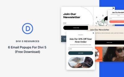 6 popups and -mail for divi 5 (free download)
